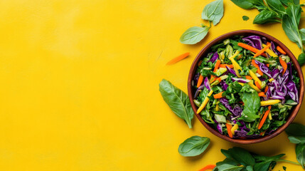 Isoflavones, Fresh cabbage salad with carrots presented on a pastel background, high fidelity image suitable for food-related content.