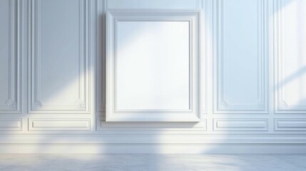 blank frame in gallery