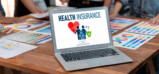 Health insurance web site brisk registration system for easy form filling