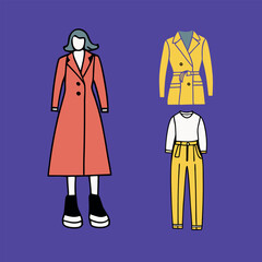 Fashion-design-set-vector art