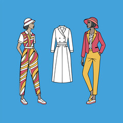 Fashion-design-set-vector art 