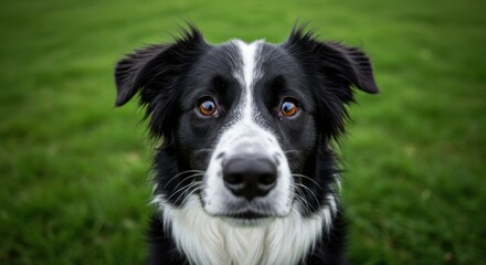 Curious Border Collie Close-up