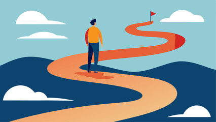 Path to SelfLove A winding pathway labeled Journey to SelfLove featuring milestones such as Awareness Affirmations and Kindness with a person walking along the path exploring and