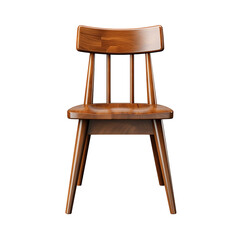 Kitchen Wooden Chair Isolated On White Background