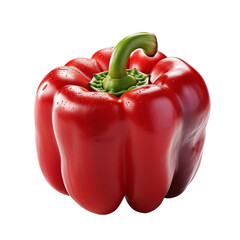 Red Bell Pepper On White Background