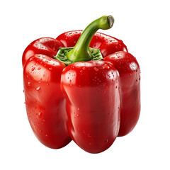 Red Bell Pepper On Transparent Background