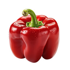 Red Bell Pepper Isolated On White Background