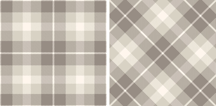 Pastel Seamless Tartan in Rich Very Light Pink tones Fabric Design Variant 780