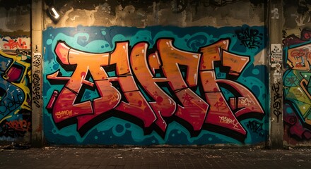 Vibrant Graffiti Art on Urban Walls