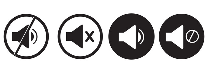 Speaker icon vector illustration. Volume icon. Loudspeaker icon vector.  eps 10