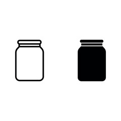 honey jar icon set color editable