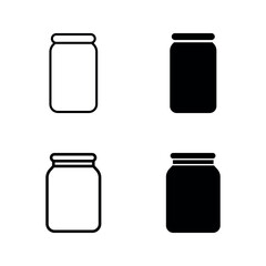 honey jar icon set color editable