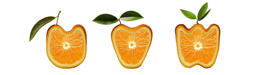 Citrus Font U, V, W – Orange Slice Letters for Creative Projects