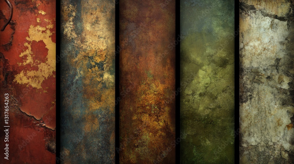 Poster textured abstract backgrounds showcasing a range of colors and patterns for artistic use