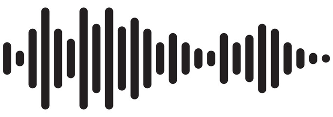 Sound waves icon Vector logo sign