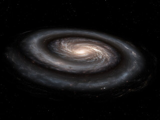 spiral galaxy in deep space
