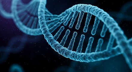 Depiction of Spiraling Dna Structure Against Dark Space Backdrop