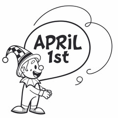 April Fools' Day Icons Vector Illustration – Fun and Playful Prank Symbols

