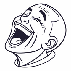 vector illustration of a man face