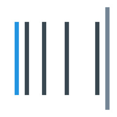 A Serene Moment Of Quiet Contemplation, A Peaceful Blue Line Amidst Grey Stillness, Evoking Tranquility And Inner Peace With Subtle Color Contrast