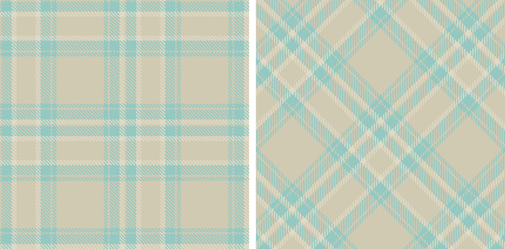 Pastel Seamless Tartan in Light Light Grey tones Fabric Design Variant 915
