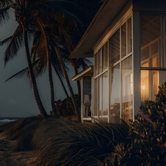 tropical beach house