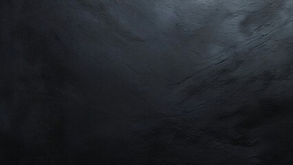 Naklejka premium Black plaster close up minimalistic design. Chalkboard mock up. Black wall close up background.