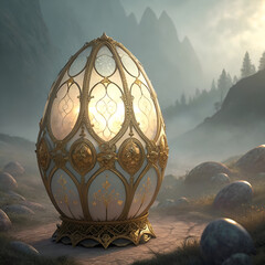 christmas ball on the snow