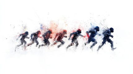 Fototapeta premium Gorilla Canvas Art Collection in Watercolor Style