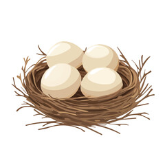 2D flat vector illustration Nest icon isolated on a white background.

