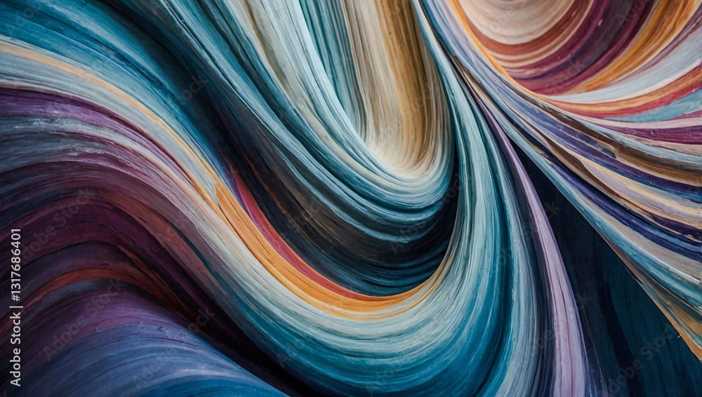 Poster abstract background of smooth textures and flowing colors.
