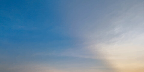blue sky with clouds with ray