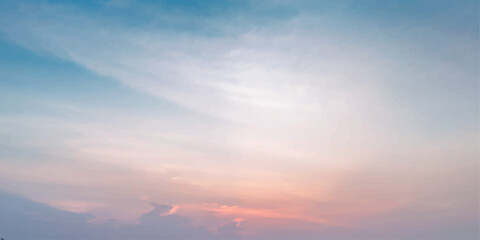 sunset sky with clouds