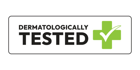 Dermatologically Tested Safety Label High Quality Vectorial Graphic © Media Core Design