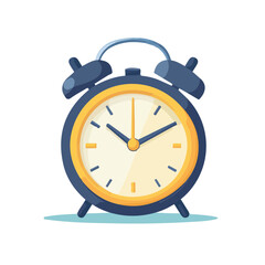 2D flat vector illustration Alarm Clock icon isolated on a white background.


