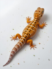 Obraz premium gecko on white background. Tropical asian geckos, True geckos.
