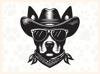 Chic Dog Silhouette Abstract Shape for Design Projects