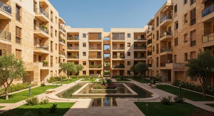 U-Shaped Mediterranean Multi-Family Residential Complex