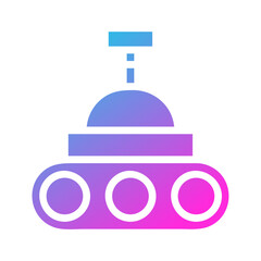 Gradient Conveyor Belt Icon for Manufacturing