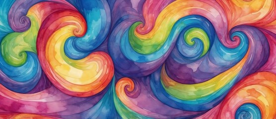 Colorful abstract swirl background with vibrant hues representing creativity and energy