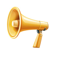 Golden Megaphone Announcement Loudspeaker