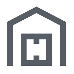 Obraz premium A Tranquil Home, A Welcoming Haven, Offering Comfort And Security, Depicted In A Minimalist Grey And Neutral Tone