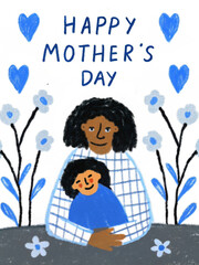 Happy Mother's Day! Hand drawn.