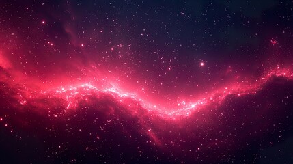 Fototapeta premium Striking Red Light Beams on Black 