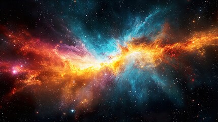 Fototapeta premium Cosmic Explosion Art 