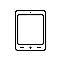 tablet pc vector illustration isolated on white