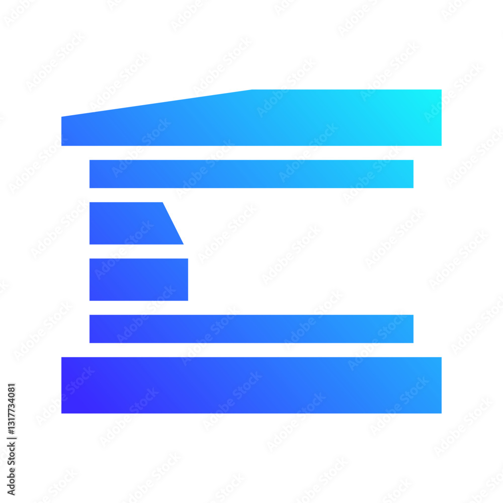 Aufkleber minimalist abstract data visualization design