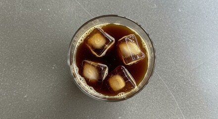 Cold Brew Coffee with Ice Cubes