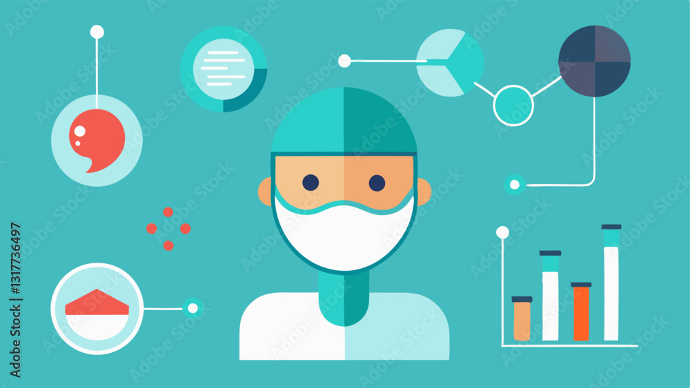 Poster scientific basis an infographicstyle illustration that depicts the scientific background of how nano
