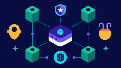 These illustrations can help convey the concept of blockchain in gaming emphasizing security ownership and transparency.